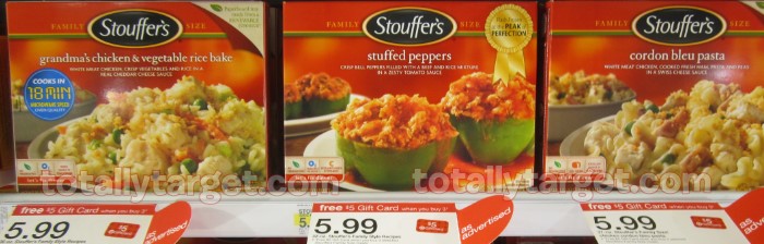 Stouffer’s Family Size Entrees Printable Coupon Plus Target Gift Card Deal