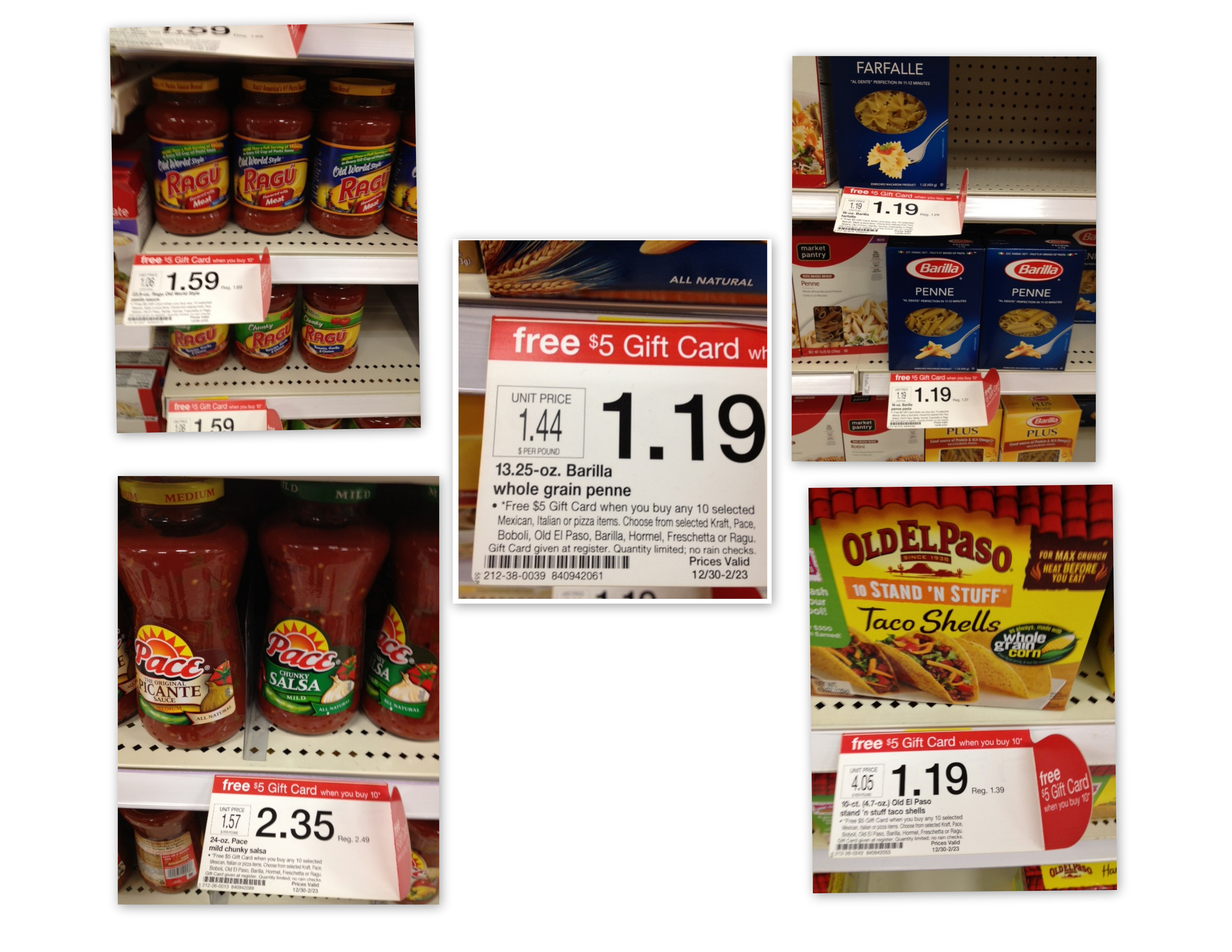 Target Unadvertised Gift Card Deal (Super Cheap Old El Paso, Barilla, Ragu and More!)