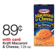 Walgreens: Kraft Macaroni and Cheese only 56¢ per box (today only!)