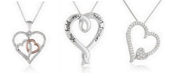 Up to 60% Off Heart Pendants with FREE One-Day Shipping (as low as $19.99)