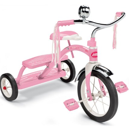 Radio Flyer Girls Classic Dual Deck Tricycle in Pink for $67