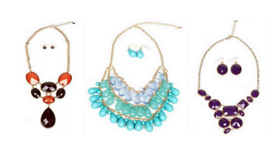Bib Necklace and Earrings Set for $19 Shipped (13 Styles available)