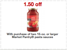 cheap pasta sauce at Target