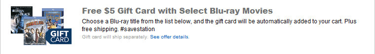 Best Buy: Select Blu-rays $9.99 + FREE $5 Gift Card