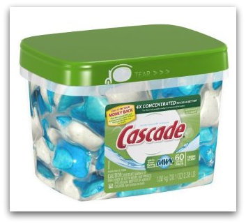 Cascade ActionPacs Dishwasher Detergent 60 Count for $9.42 Shipped
