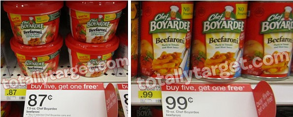 Chef Boyardee Price Cut Deal at Target