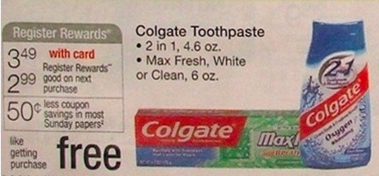 FREE Colgate Toothpaste at Walgreens Starting 2/24