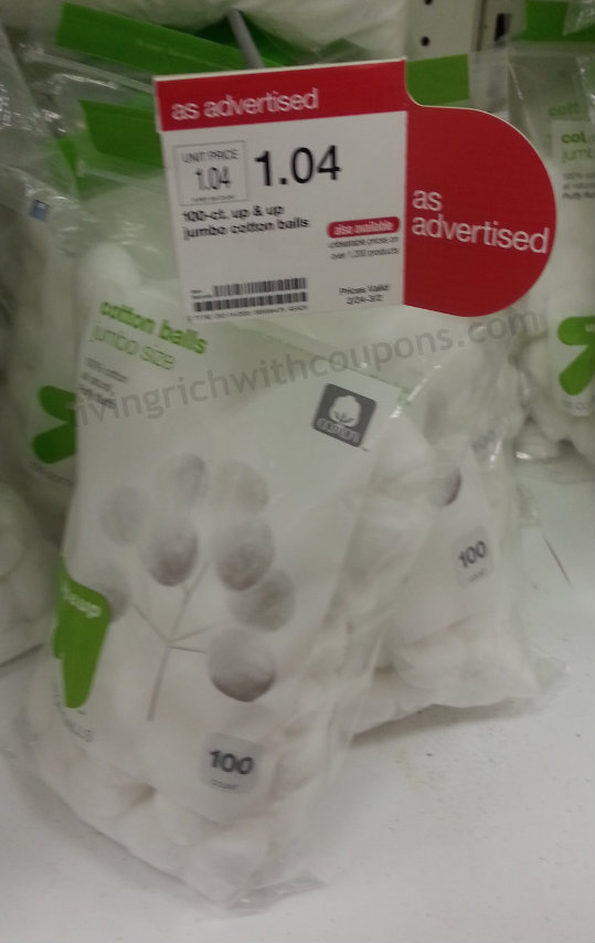 Target Up & Up Cosmetic Cotton Balls Just 54 Cents