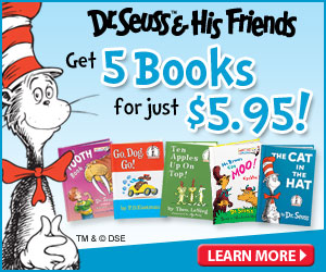 Dr. Seuss 5 Books For $5.95 (Free Shipping) + Free Backpack & Audio Book