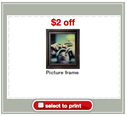 New $2/1 Picture Frame Target Store Coupon = As Low As FREE Frames