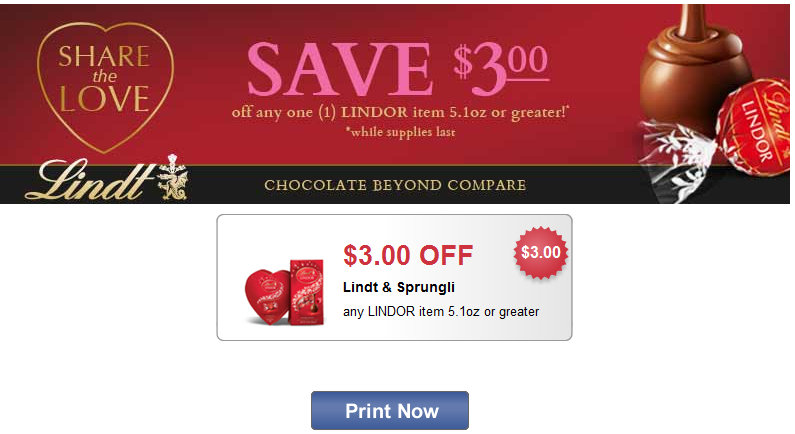 New High Value Lindor Chocolate Coupon = FREE at Rite Aid and Walgreens