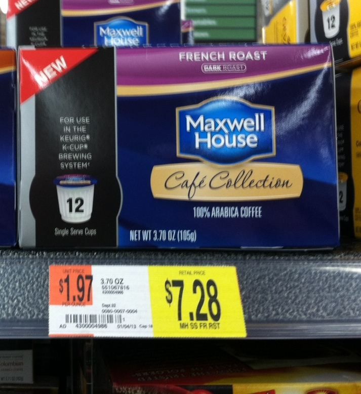 Maxwell House Single Serve Cups Coupon + Walmart Deal