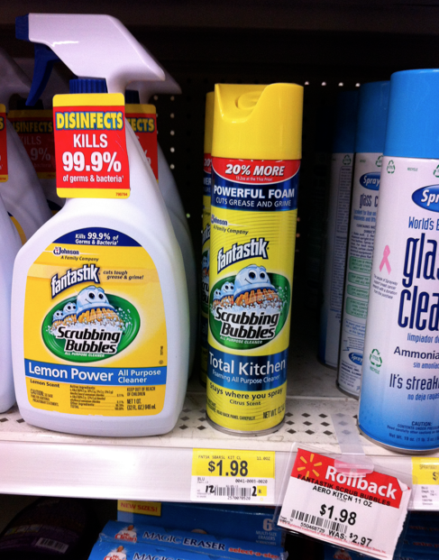 Walmart: Scrubbing Bubbles Total Kitchen Cleaner Less Than $1