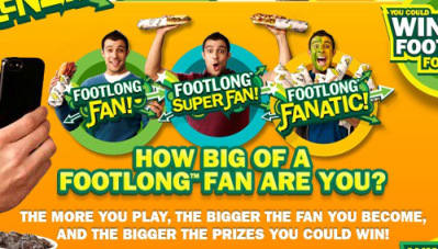 Subway Footlong Frenzy Instant Win Game = New Codes for Prizes