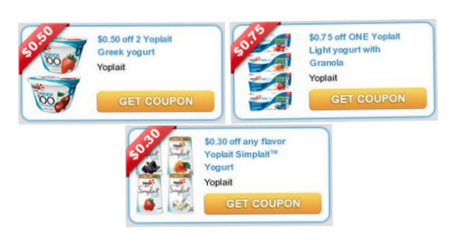 Four Different Yoplait Printable Coupons