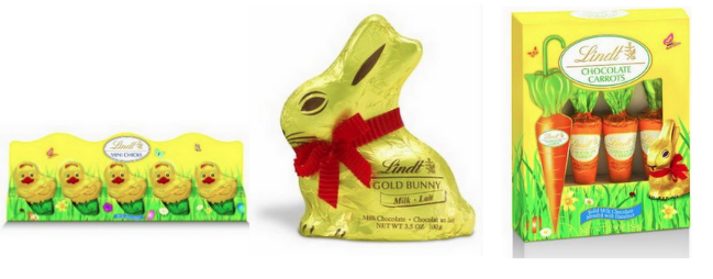 15% on Lindt Chocolate Easter Chicks, Bunnies and Carrots