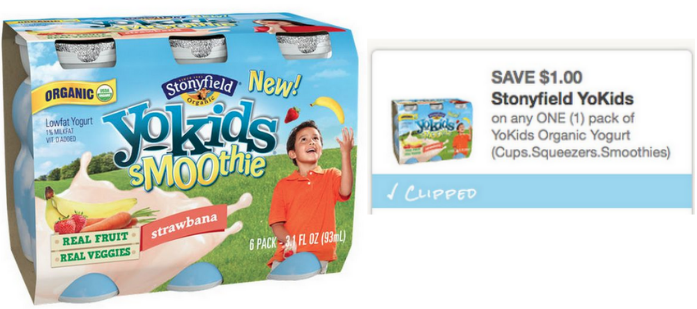 $1/1 Stonyfield Kids Yogurt Printable Coupons + Deals