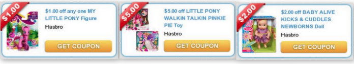 TONS of New Toy Coupons = Makes for my Little Pony Items as low as $3 at Walmart