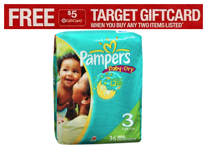 Three New Pampers Diapers Coupons  = Target Deal (as low as $4.99 per pack)