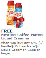 BOGO FREE Coffee-Mate Printable Coupon = 99¢ Walmart Deal