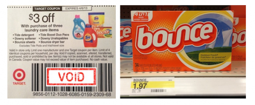 Target: Free Bounce Dryer Sheets