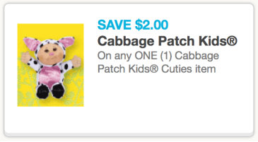 Cabbage Patch Kids Cuties Item Printable Coupons = $7.99 at Target