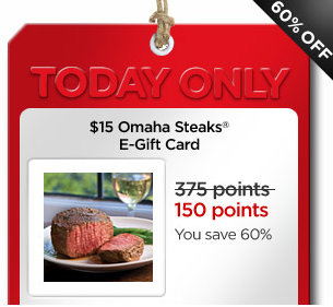 My Coke Rewards: $15 Omaha Steaks E-Gift Card for 150 Points (Today Only)