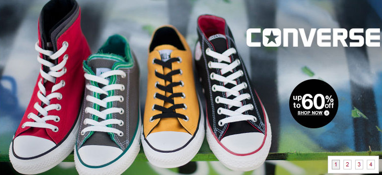 Save Up to 60% Off on Converse Brand Shoes, Clothes, Bags, Watches and More