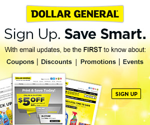 Dollar General Email Updates| Get lastest Coupons and Promotions