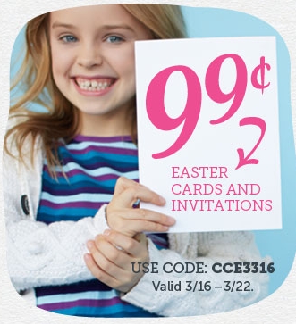 Cardstore: Personalized Easter Card for 99¢ Shipped