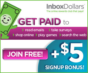 Inbox Dollars: $5 Sign Up Bonus and Get Paid to Read Emails, Take Surverys and More!