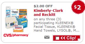 New Kleenex $2/3 Kleenex Product Coupon + CVS Deal Starting 4/7