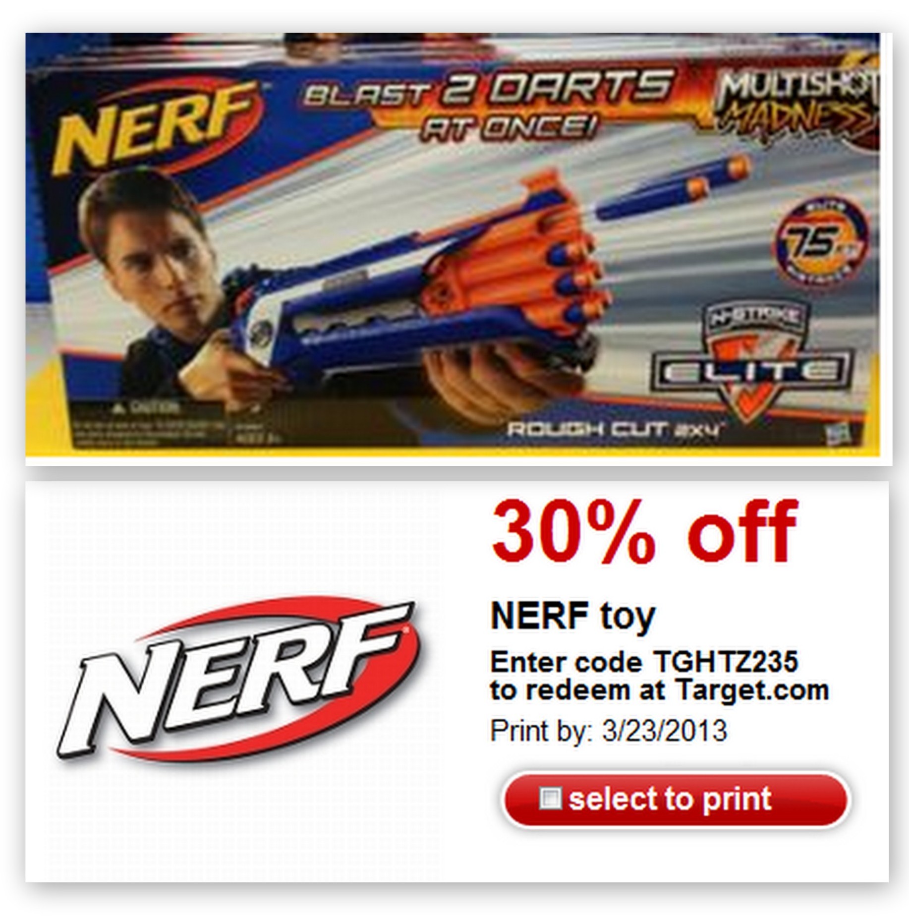Nerf Vortex or Nerf N Strike For $7.60 After Coupon Stack at Target