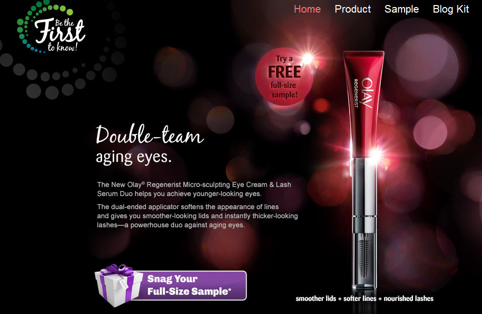 FREE Olay Regenerist Micro-Sculpting Eye Cream & Lash Serum Duo