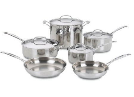 Cuisinart Chef’s Classic Stainless 10-Piece Cookware Set for $106 Shipped (down from $400)