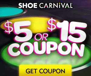 Shoe Carnival Printable Coupons | Get $5 or $15 Off Your Purchase