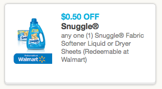New Snuggle Fabric Softener Coupon + Store Deals