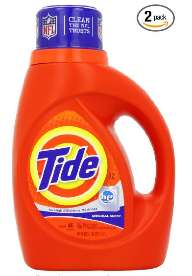 Tide Original Scent Liquid (HE) Laundry Detergent 50 Fl Oz 2 Count for $9.88 Shipped ($4.94 per bottle)