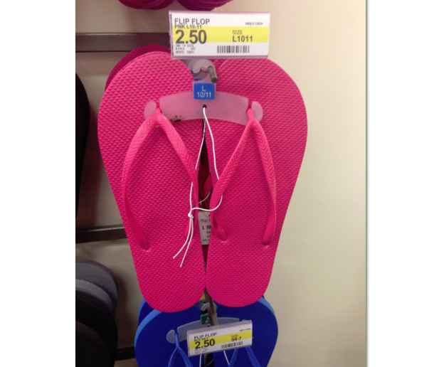 Target: Flip Flops for only 50¢