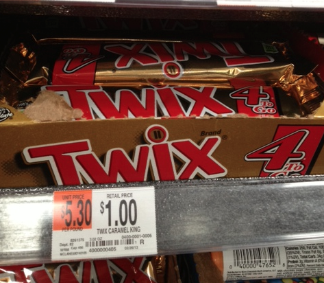 Walmart: Twix 4 to Go Bars only 75¢ Walmart: Twix 4 to Go Bars only 75¢