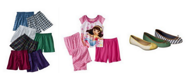 Target: Dora Pajamas, Fruit of The Loom Boxers, Merona Flats and More