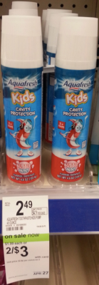 Aquafresh Kid’s Toothpaste for 75¢ at Walgreens