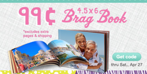 99¢ Brag Book Courtesy of Walgreens ($6.99 Value) + Shipping