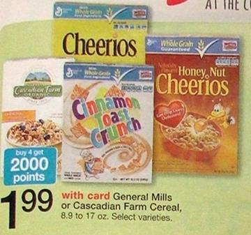 Cascadian Farm Product Printable = 49¢ Cereal at Walgreens