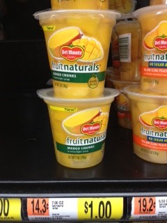 Del Monte Fruit Naturals Mango Cups $0.50 to As Low As FREE