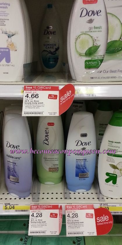 Dove Body Wash Target Gift Card Deal