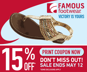 Famous Footwear 15% Off Coupon
