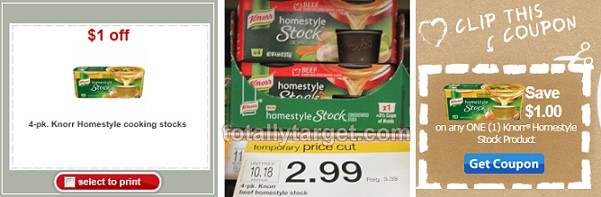 Knorr Homestyle Stock Coupon Stack + Target Price Cut Deal