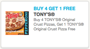 New Tony’s Pizza Printable Coupons + Grocery Store Deals