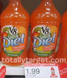 V8 Splash Juice for 99¢ Each at Target